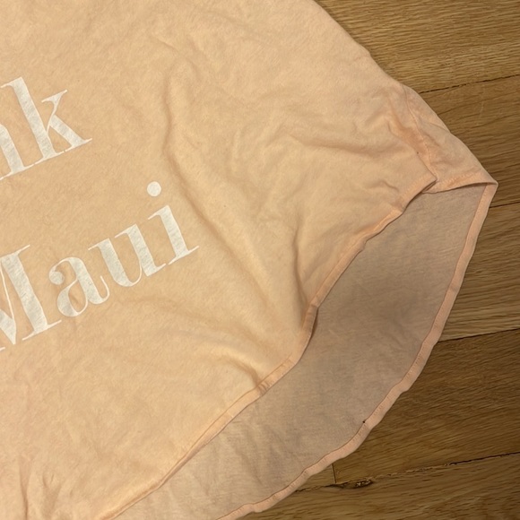 Wildfox Eat, Drink, Be Maui Graphic Tank Top in Pastel Pink - Picture 5 of 11